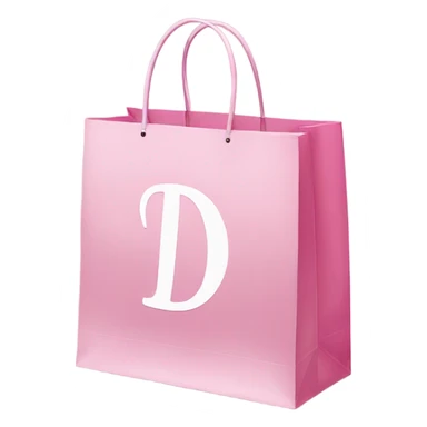 pink shopping bags Dior  sticker