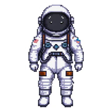 cosmonaut in space suit sticker