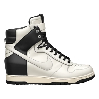rick owens milk dunk all white, no black sticker
