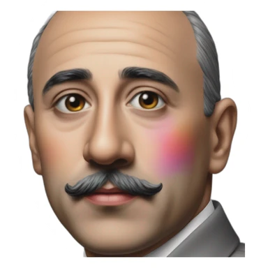 Hyperrealist francisco franco lgtbi rainbow sticker