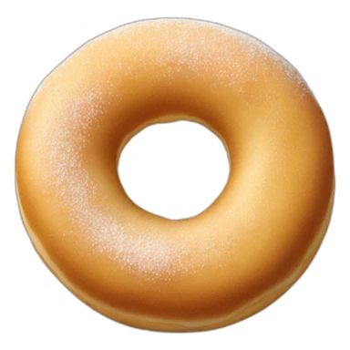 powdered doughnut sticker