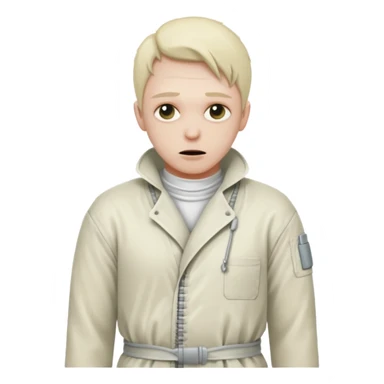 Пациент психиатрической больницы в смирительной рубашке sticker