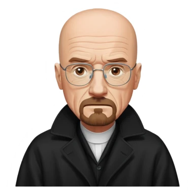 Walter white in coat  sticker