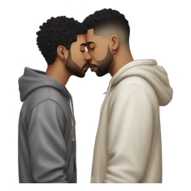 drake kissing 21savage sticker