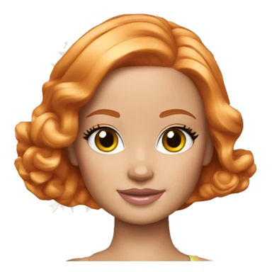 Beautiful Barbie ginger fair skin sticker