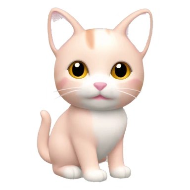 sylvanian families light pink cat sticker