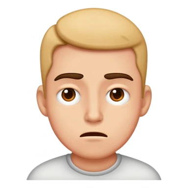 Annoying face sticker