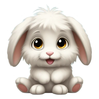 A bunny at is so,so cute  sticker