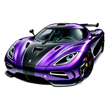 dark purple Koenigsegg agera sticker