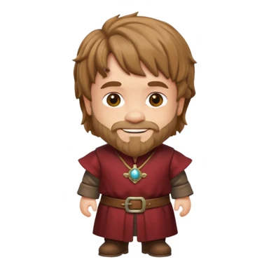 a dwarf emoji looking like tyrion lannister sticker