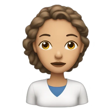 Sleepy woman sticker