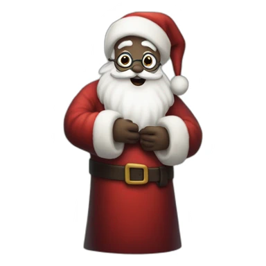 Papa Noel estilo pesadilla antes de navidad de tim burton sticker