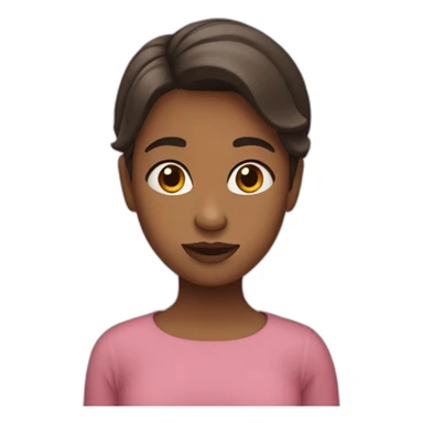 Fille qui boude sticker