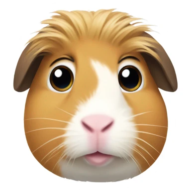 guinea pig with lashes sticker