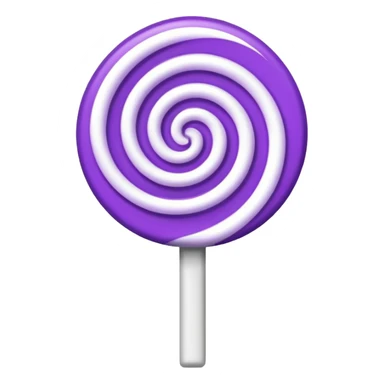 lolipop luminous purple and white sticker