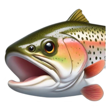 rainbow trout sticker