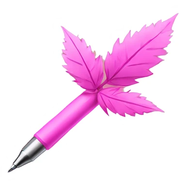 Pink weed pen  sticker