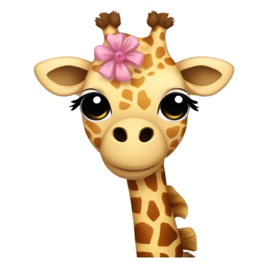 Giraffe wearing a tutu sticker
