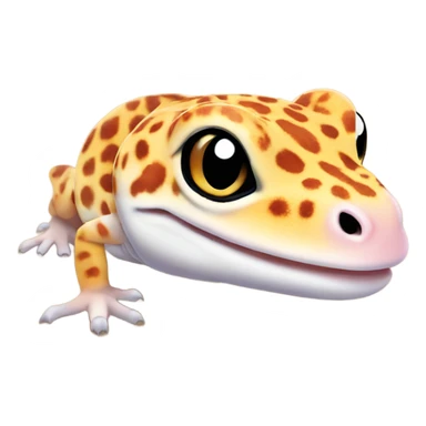 leopard gecko orange  sticker
