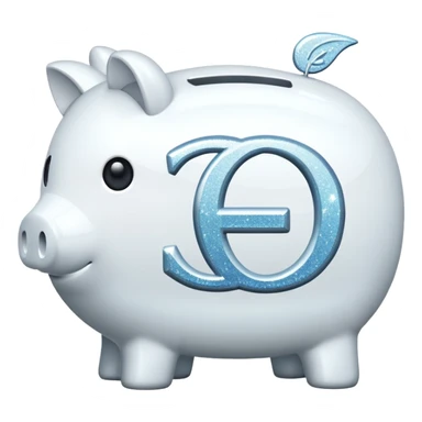 glitter white symbol bank sticker