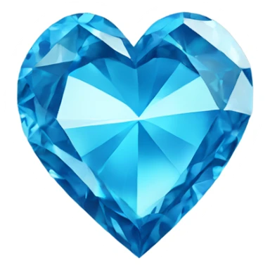 broken blue diamond heart sticker
