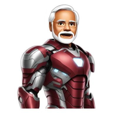 Narendra Modi as ironman sticker