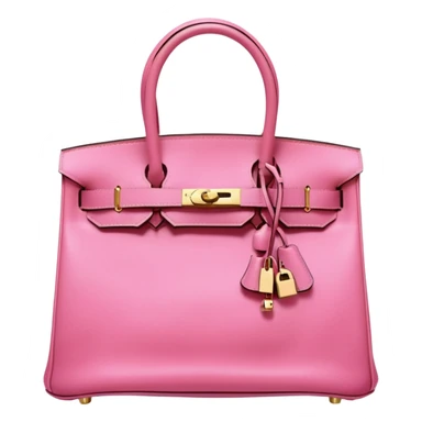 hermes birkin bubblegum pink bag gold hardware sticker