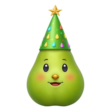 Birne die Party macht ohne Alkoholglas sticker