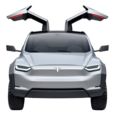 Tesla Cybertruck - Tesla (Model Year: 2022) (Iconic colour: Silver) sticker