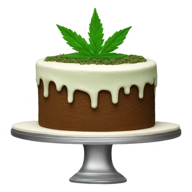 Weed cake sticker
