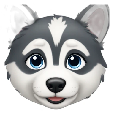 husky puppy sticker