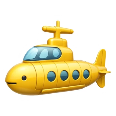 mini submarine in cartoon  sticker