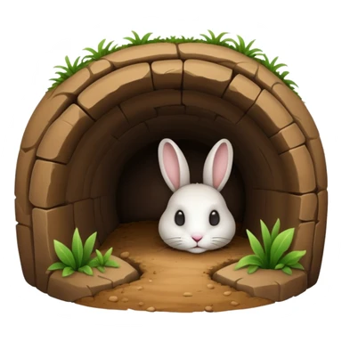 Rabbit burrow  sticker