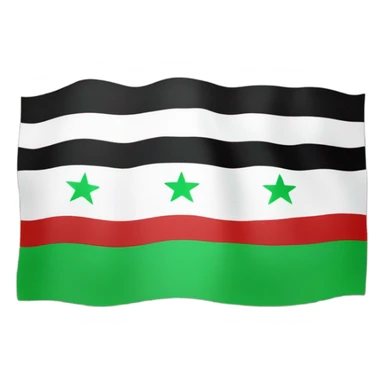 Free syria flag sticker