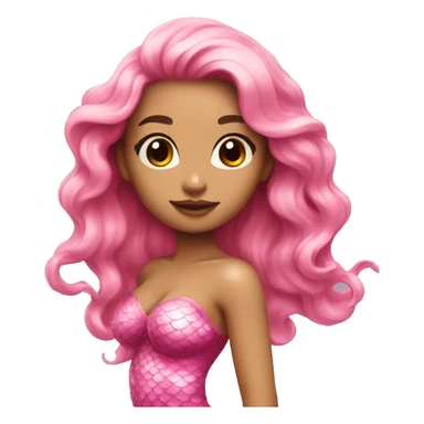 Mermaid pink beautiful sticker