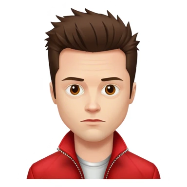 Tyler Durden wearing red jaclket sticker