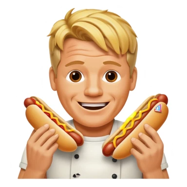 gordon ramsay eat hotdog sticker