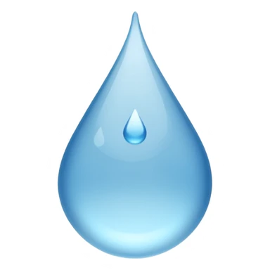 Gota de agua color blanco sticker