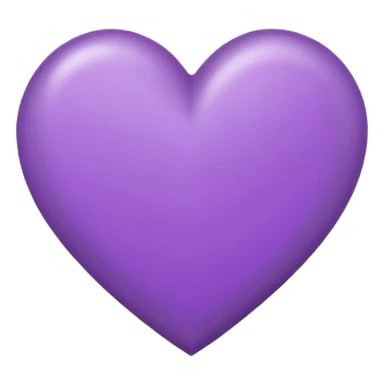 purple heart conour drwan by pencil on sheet of paper sticker
