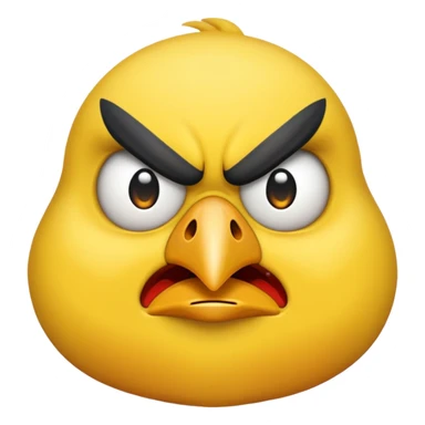 Quero um emoji com um bico grande de raiva sticker