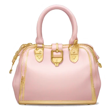 Light pink bag with gold hardware  sticker