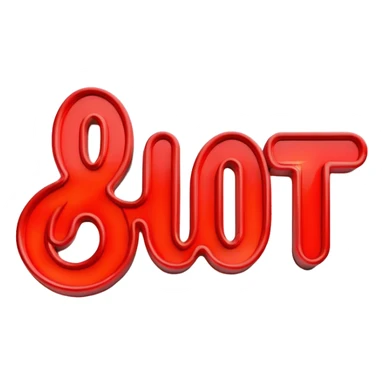  neon sign with the word hot sticker