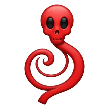 iOS sticker, dark mark, black shape, red dot, minimal sticker