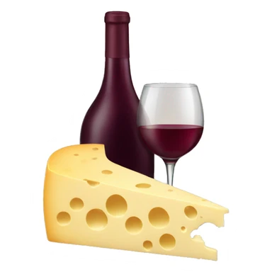cheese and wine sticker