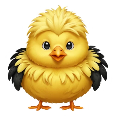 🐣 cet emoji avc un poussin noir sticker