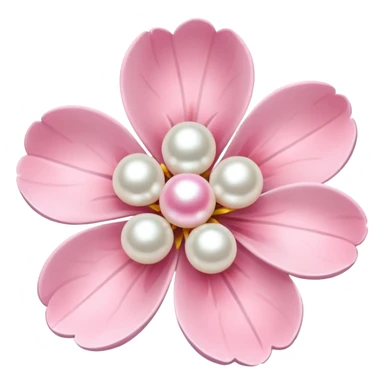 light pastel sakura flower with pearl  sticker