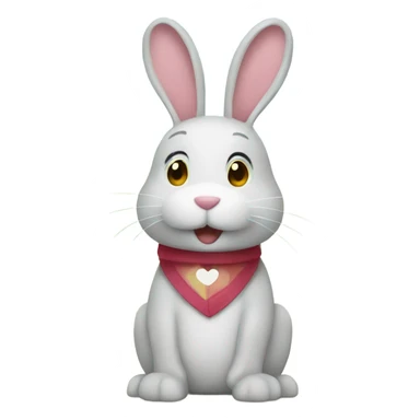 thanks bunny sticker