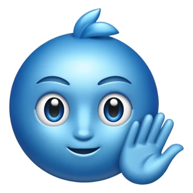 Moño color azul sticker