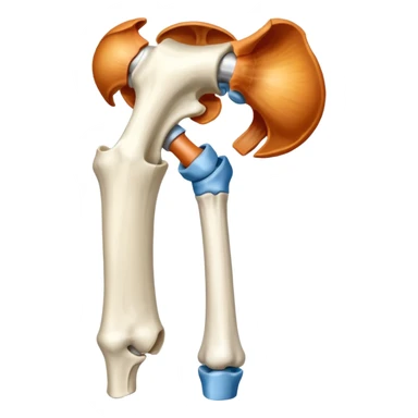 Articulacion de la cadera y femur  sticker