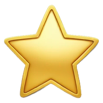 star shape on gold coin sticker